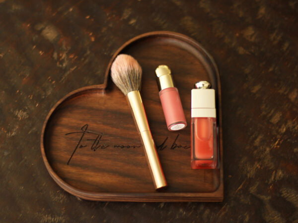 Heart-Shaped Wooden Valet Tray, To the Moon and Back - Image 2